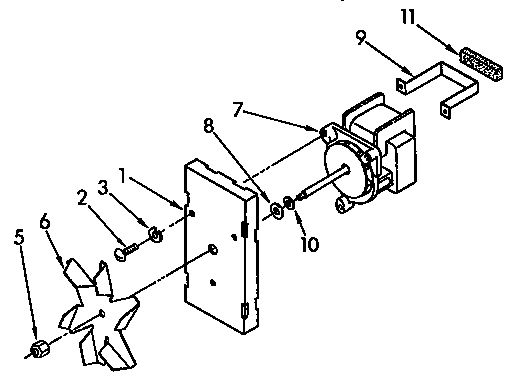 KitchenAid KEDS207YAL2 convection fan diagram