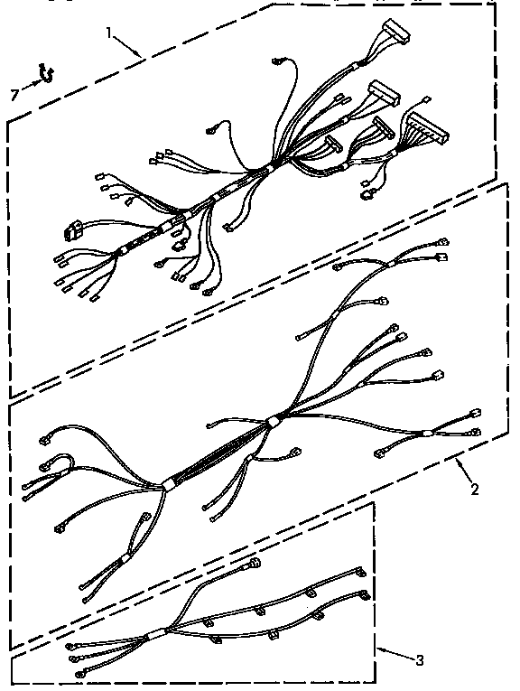 KitchenAid KEDS207YAL2 wiring harness diagram