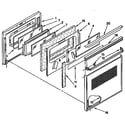 KitchenAid KDDT07BAL0 door and drawer parts diagram