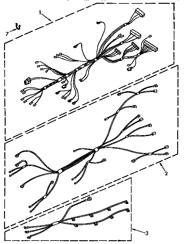 KitchenAid KEDS207AL1 wiring harness diagram