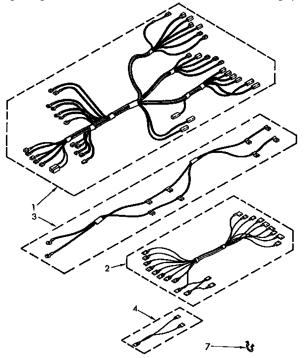 KitchenAid KEDC205YBL1 wiring harness diagram