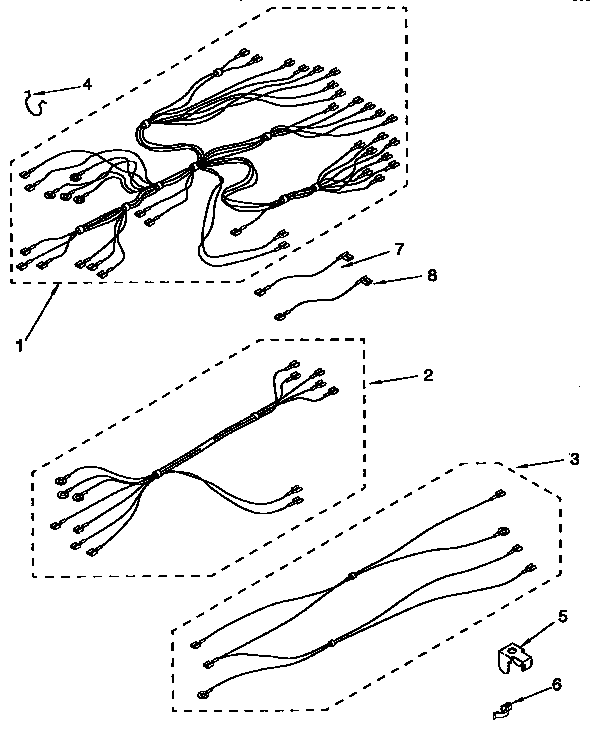 Kenmore 6654428450 wiring harness diagram