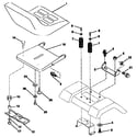 Craftsman 917257643 seat assembly diagram