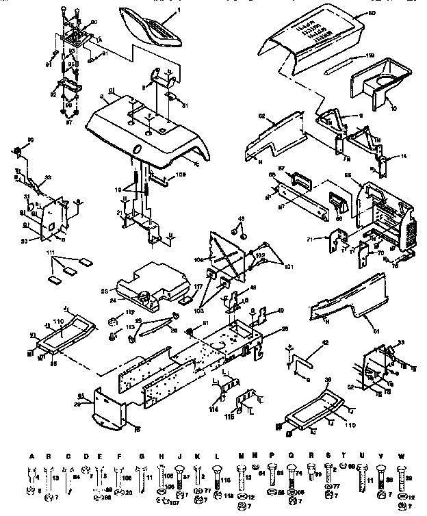Craftsman 917258494 chassis and enclosures diagram