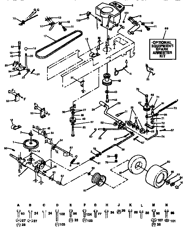Craftsman 917258494 drive diagram