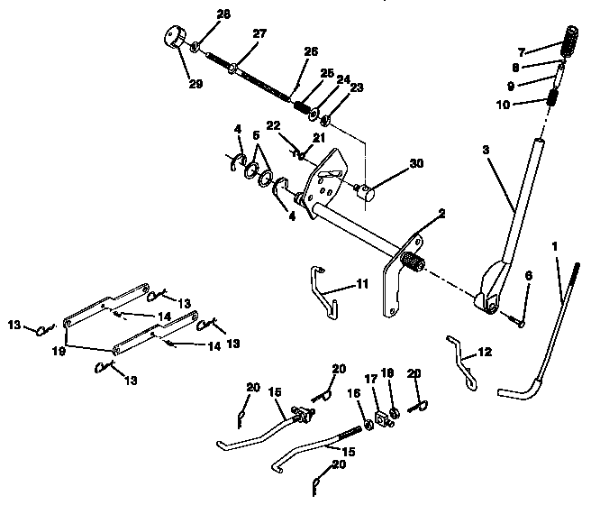 Craftsman 917258494 mower lift diagram