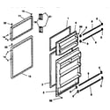 Kenmore 2539631081 doors diagram