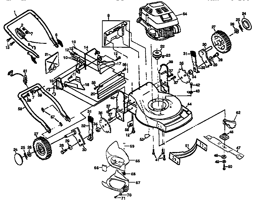 Craftsman 917373842 main frame diagram