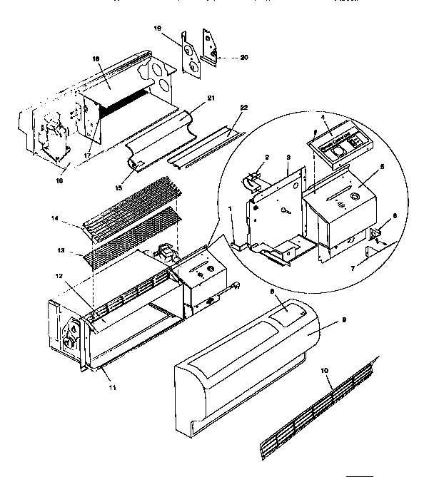 ICP THB07R25STA non-functional replacement parts diagram