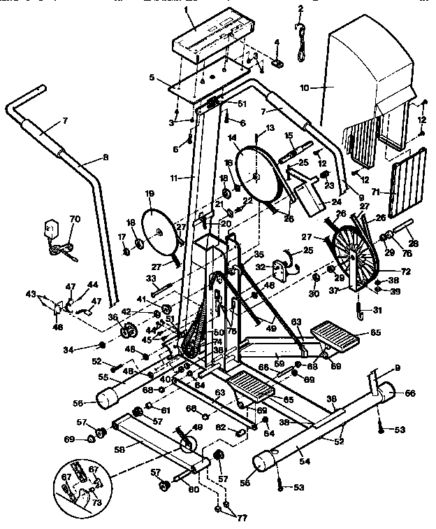 Proform PF300130 unit parts diagram