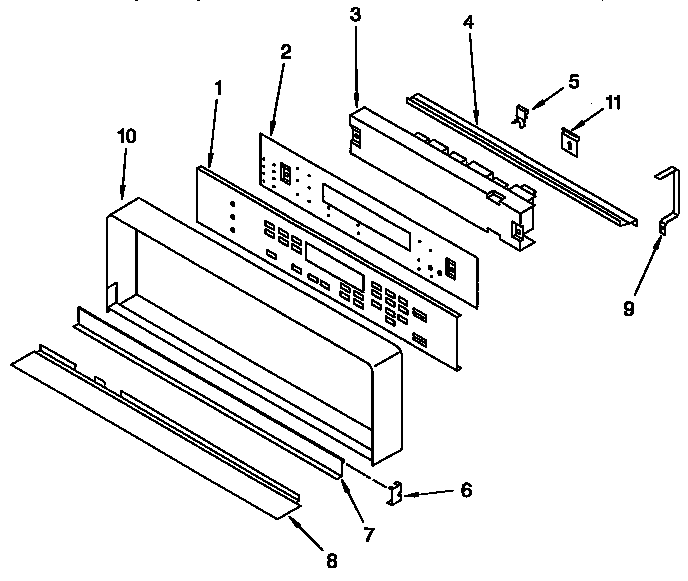 KitchenAid KEBS276YBL3 control panel diagram