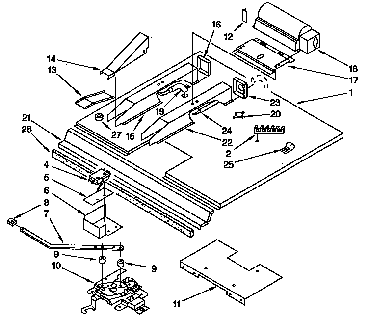 KitchenAid KEBS276YBL3 latch and vent diagram