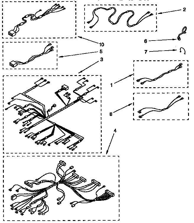 KitchenAid KEBS276YBL3 wiring harness diagram
