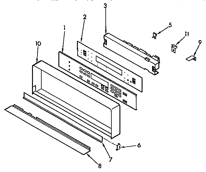 KitchenAid KEBS207YBL1 control panel diagram