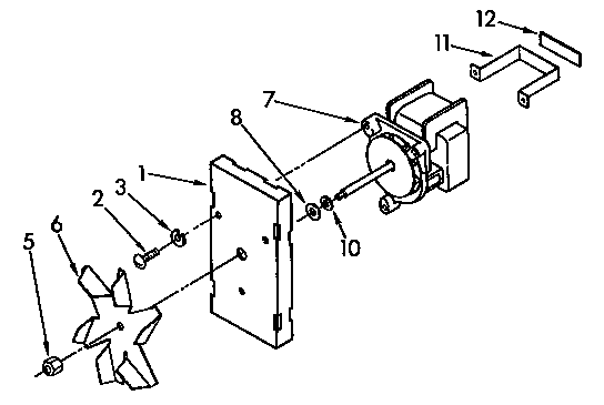 KitchenAid KEBS207YBL1 convection fan diagram