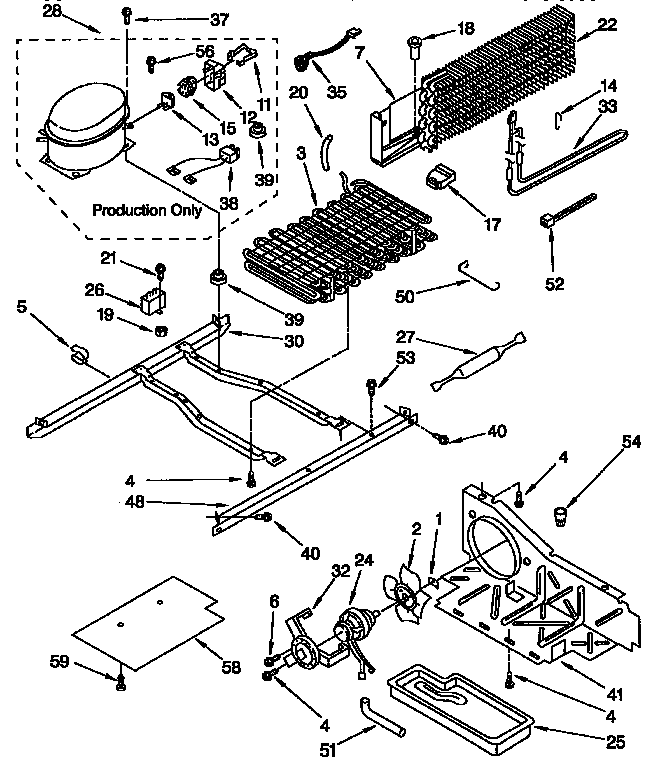 KitchenAid KTRS20MAWH01 unit diagram
