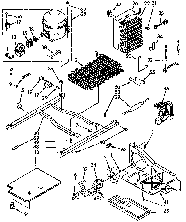 KitchenAid KSRS27QAAL00 unit diagram