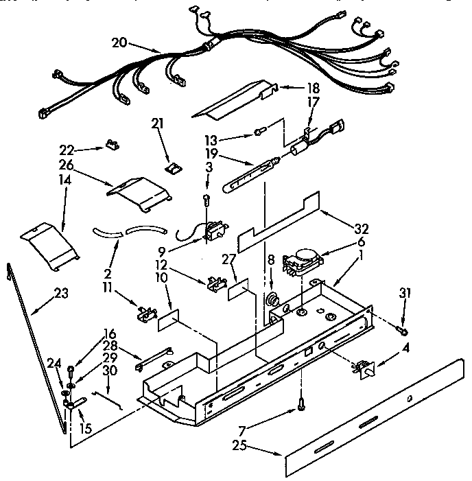 KitchenAid KSRS27QAAL00 control diagram