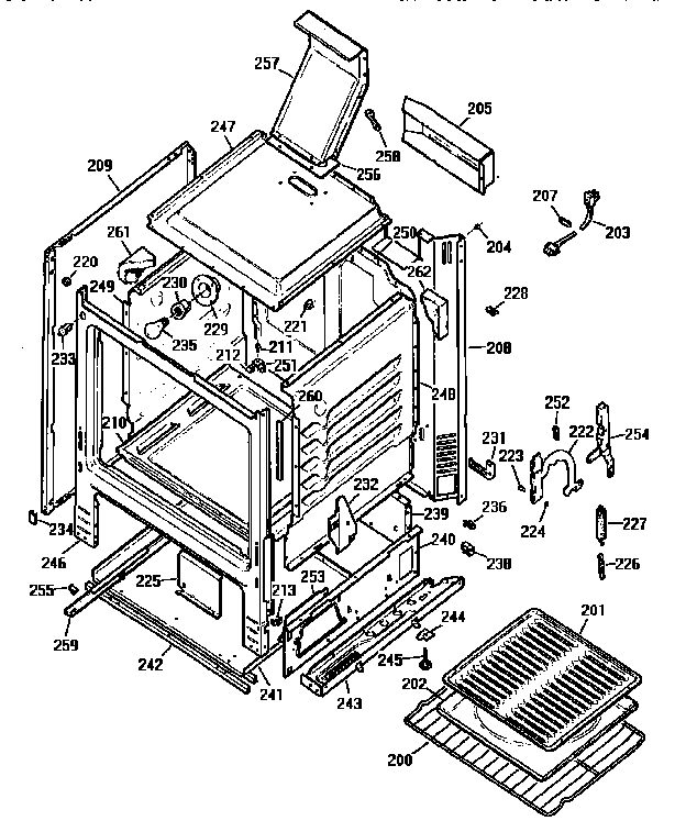 Kenmore 3627271894 cabinet diagram