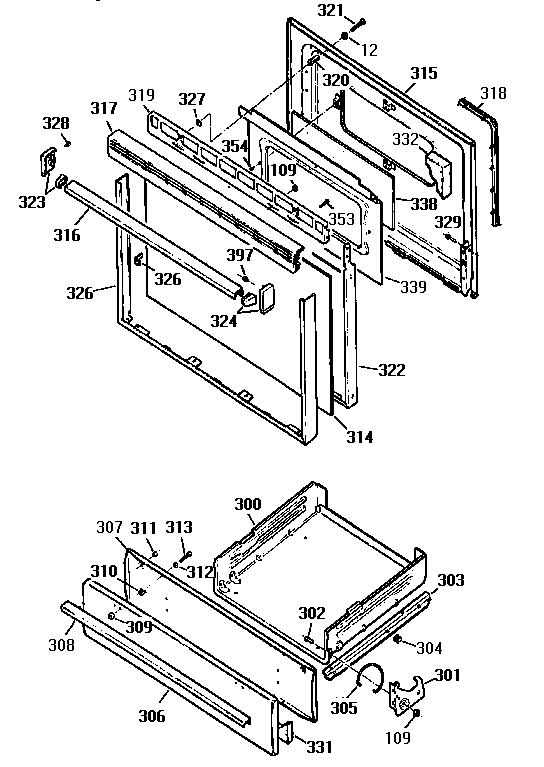 Kenmore 3627271894 door diagram