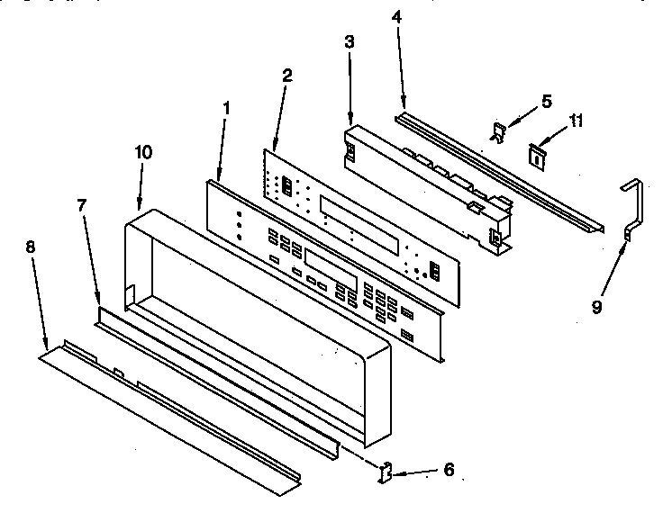 KitchenAid KEBS277YAL4 control panel diagram
