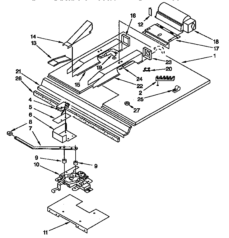 KitchenAid KEBS277YAL4 latch and vent diagram