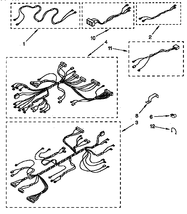 KitchenAid KEBS277YAL4 wiring harness diagram