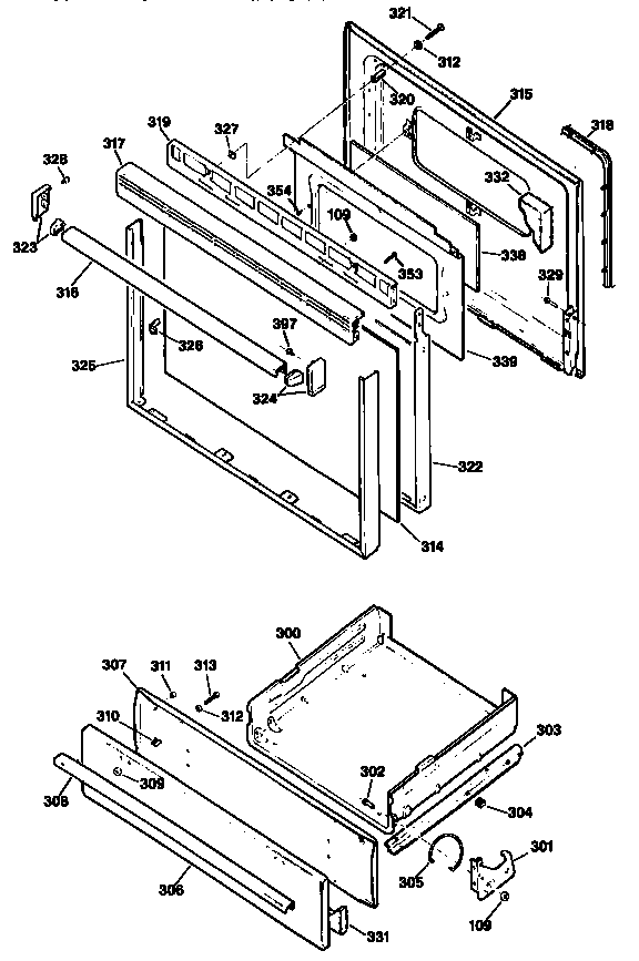Kenmore 3627182193 door diagram