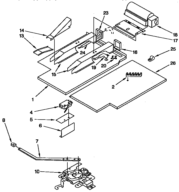 KitchenAid KEBS207YAL3 latch and vent diagram