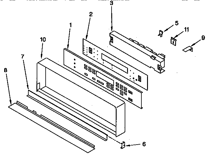 KitchenAid KEBS207YAL3 control panel diagram