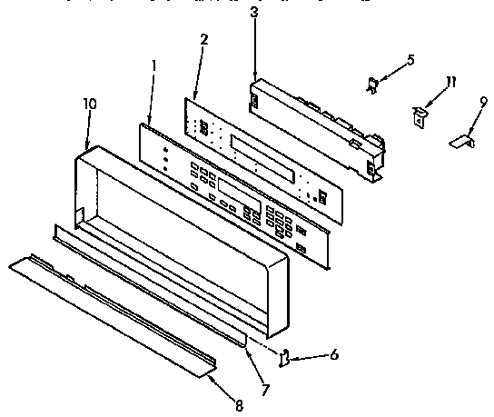 KitchenAid KEBS207YBL0 control panel diagram