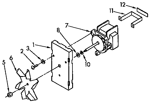 KitchenAid KEBS207YBL0 convection fan diagram