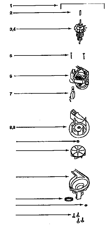 Eureka 9334D/DT field assembly diagram