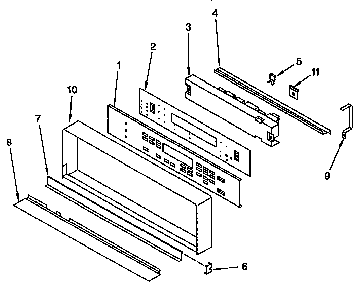 KitchenAid KEBS277YBL3 control panel diagram