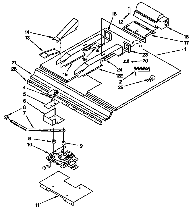 KitchenAid KEBS277YBL3 latch and vent diagram