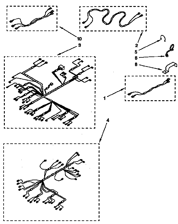 KitchenAid KEBI271YBL2 wiring harness diagram