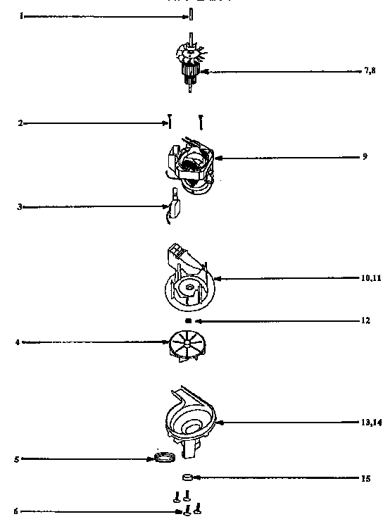 Eureka 9875BT field assembly diagram