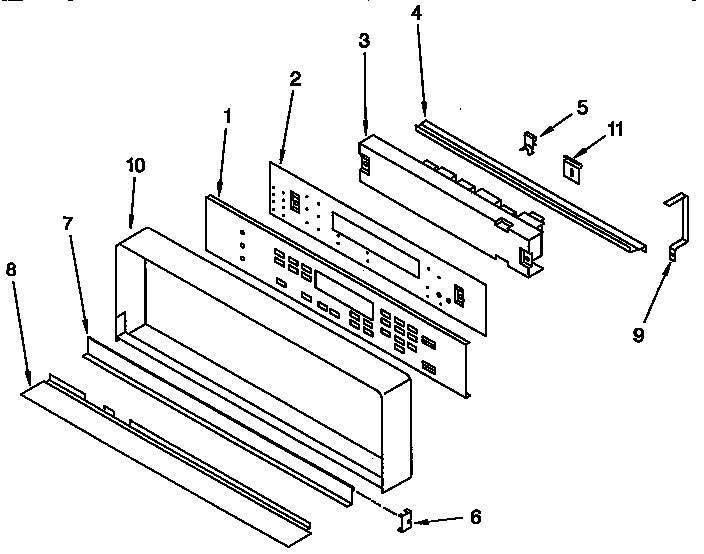 KitchenAid KEBS246YBL3 control panel diagram