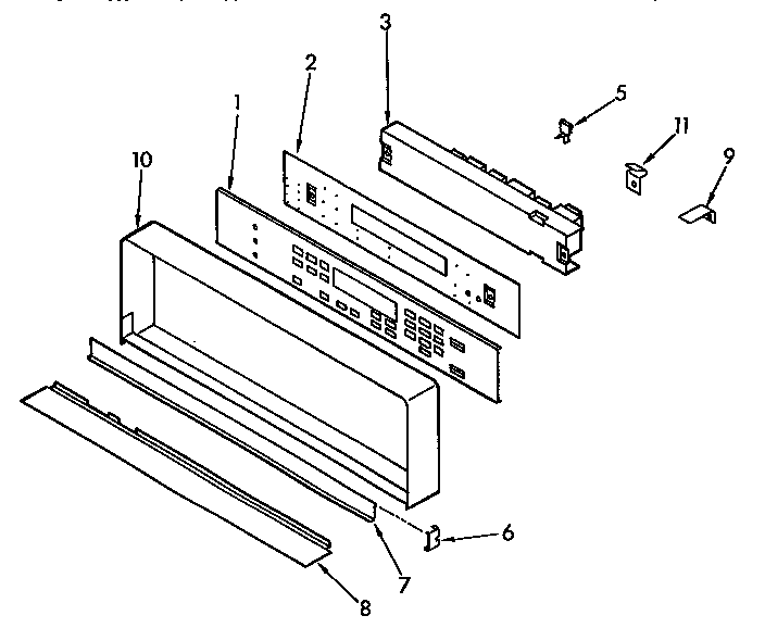 KitchenAid KEBS207YAL2 control panel diagram
