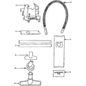 Eureka 9734BTH attachment parts diagram