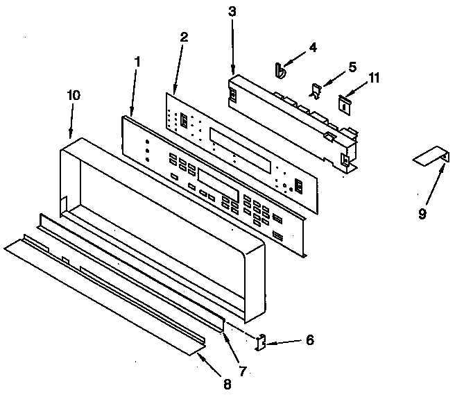 KitchenAid KEBS208ABL0 control panel diagram