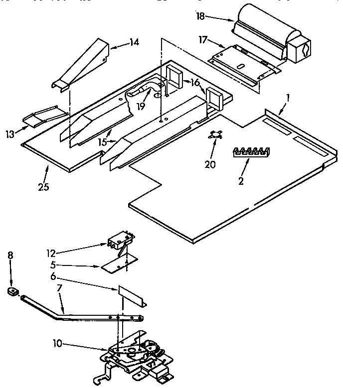 KitchenAid KEBI100YBL3 latch and vent diagram