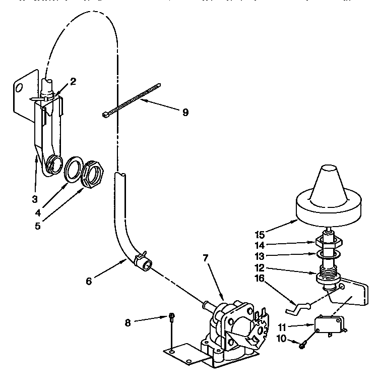 KitchenAid KUDH230B0 fill and overfill diagram
