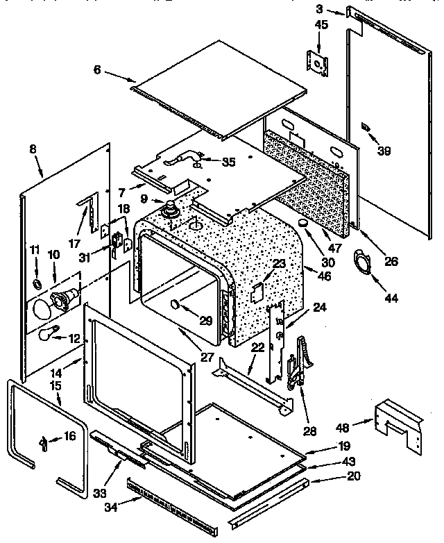 KitchenAid KEBI171YBL3 oven diagram