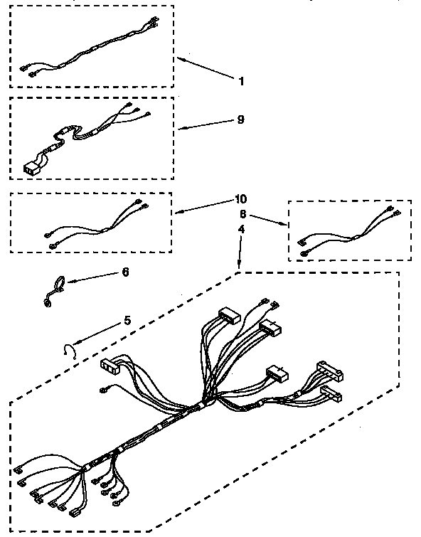 KitchenAid KEBI171YBL3 wiring harness diagram