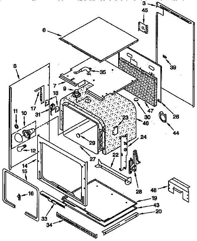 KitchenAid KEBI171YBL2 oven diagram