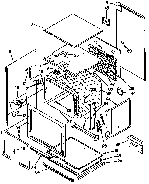 KitchenAid KEBI171YBL1 oven diagram