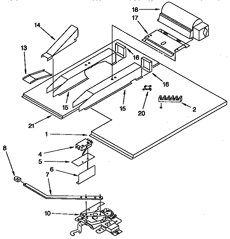 KitchenAid KEBS107YBL1 vent and latch diagram
