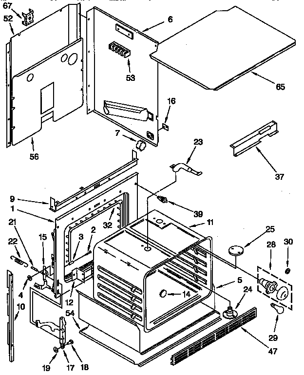 KitchenAid KEBS107YBL1 oven diagram