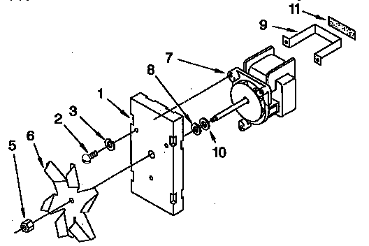 KitchenAid KEBS107YBL1 convection fan diagram